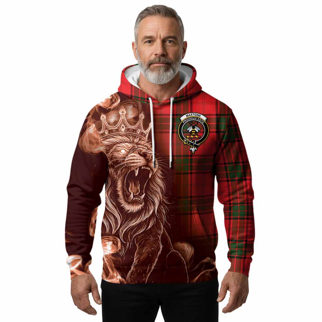 Maxtone Tartan Hoodie Roaring Lion Heritage