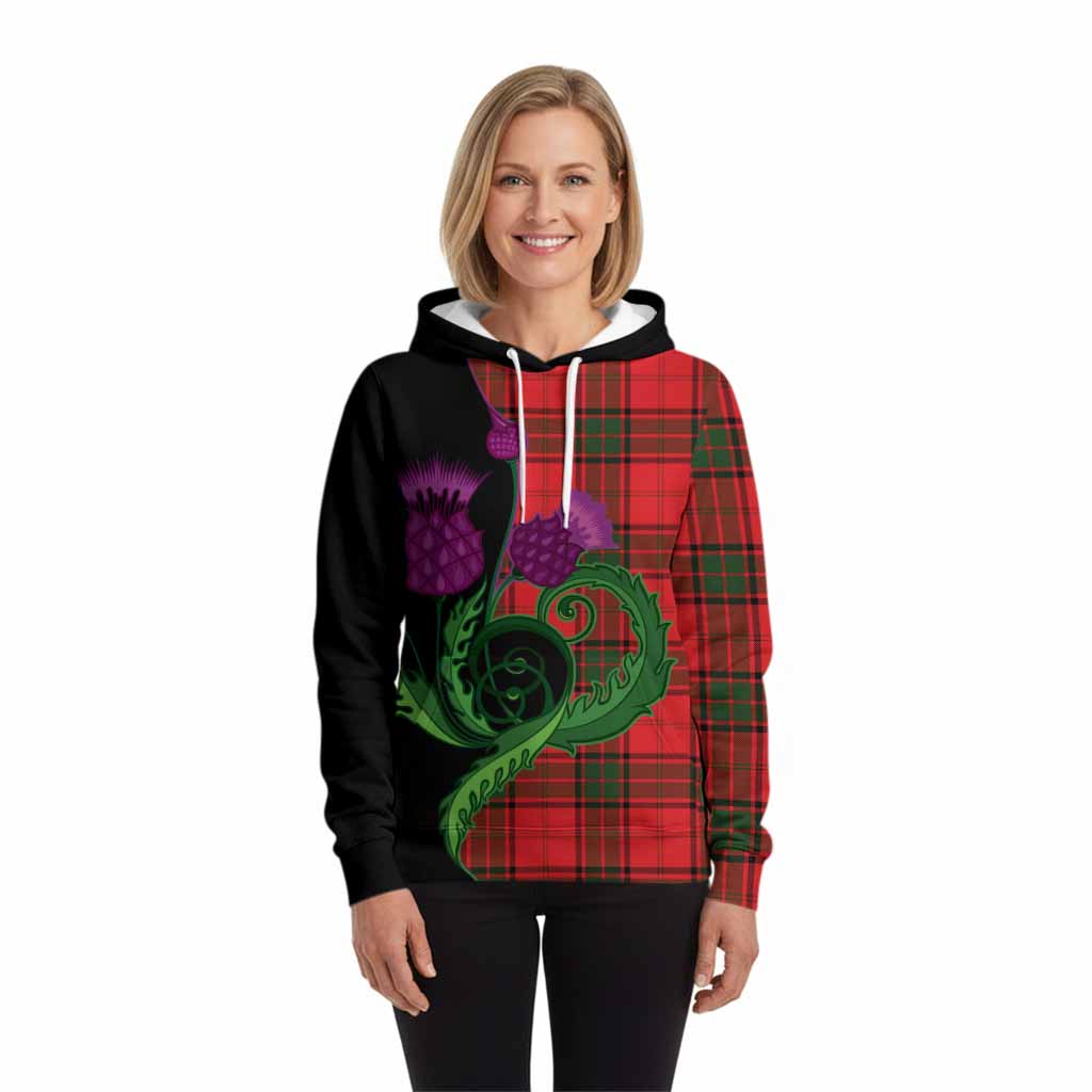 Maxtone Tartan Hoodie Traditional Scottish Thistle