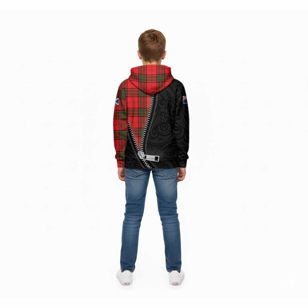 Maxtone Tartan Kid Hoodie New Zealand Pattern Unique Zipper Stylized
