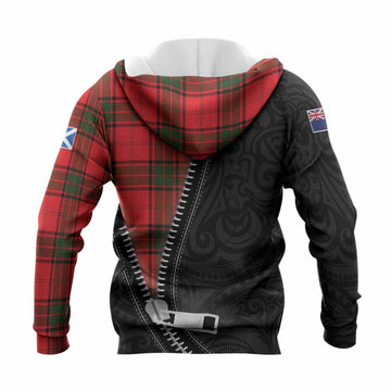 Maxtone Tartan Knitted Hoodie New Zealand Pattern Unique Zipper Stylized