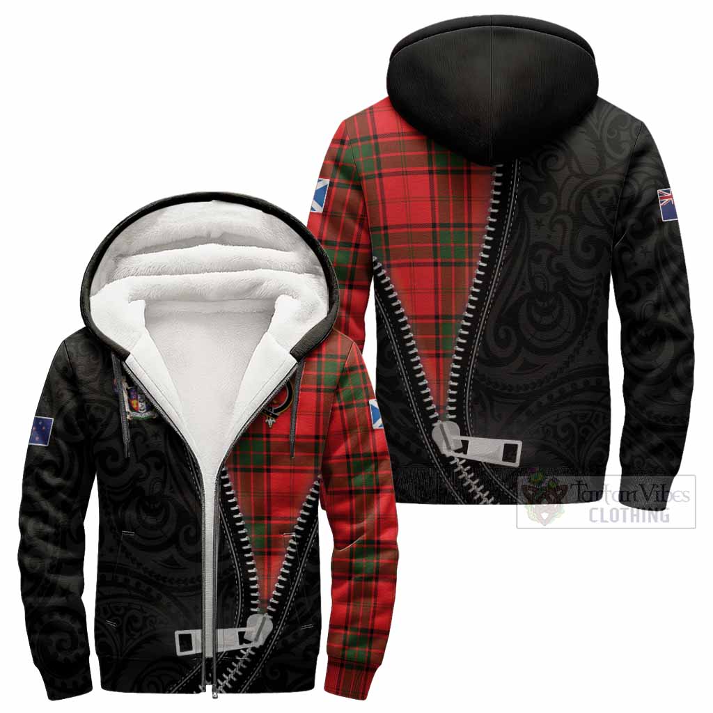 Maxtone Tartan Sherpa Hoodie New Zealand Pattern Unique Zipper Stylized