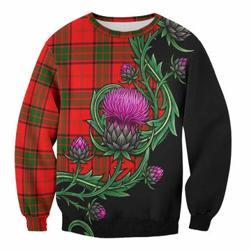 Maxtone Tartan Sweatshirt Resilient Scottish Thistle Unisex - Tartan Vibes Clothing