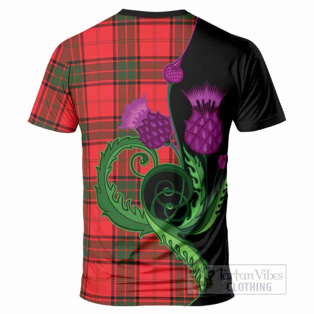 Maxtone Tartan T-Shirt Traditional Scottish Thistle