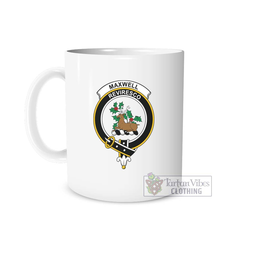 Maxwell Family Crest Ceramic Mug One Size 11oz size - 2D-tartanvibesclothing