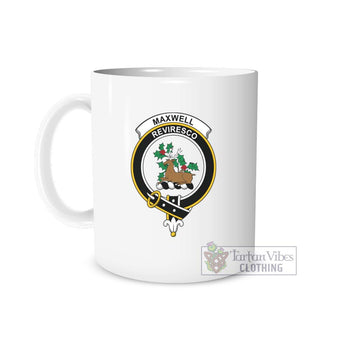 Maxwell Family Crest Ceramic Mug One Size 11oz size - 2D-tartanvibesclothing