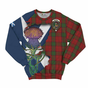 Tartan Vibes Clothing Maxwell Tartan Family Crest Sweatshirt Scottish Thistle Celtic Inspired