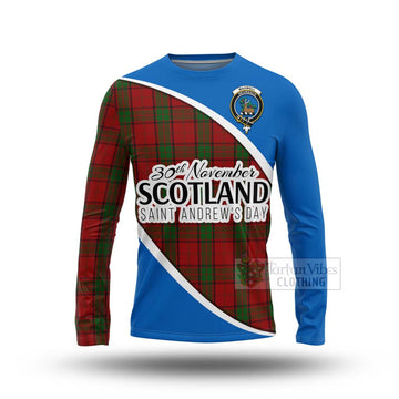 Tartan Vibes Clothing Maxwell Family Crest Tartan Long Sleeve T-Shirt Celebrate Saint Andrew's Day in Style