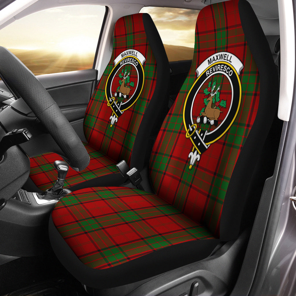 Maxwell Tartan Car Seat Cover with Family Crest One Size - Tartanvibesclothing