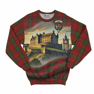 Tartan Vibes Clothing Maxwell Tartan Family Crest Sweatshirt with Scottish Ancient Castle Style