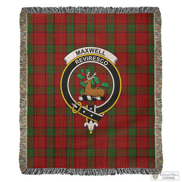 Maxwell Tartan Woven Blanket with Family Crest