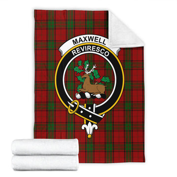 Maxwell Tartan Blanket with Family Crest