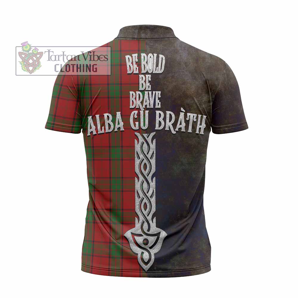 Tartan Vibes Clothing Maxwell Tartan Family Crest Zipper Polo Shirt Alba Gu Brath Be Brave Lion Ancient Style