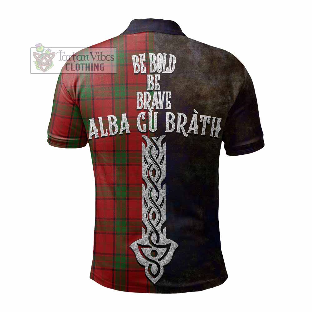 Tartan Vibes Clothing Maxwell Tartan Family Crest Polo Shirt Alba Gu Brath Be Brave Lion Ancient Style