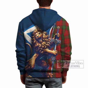 McKellar Tartan Family Crest Hoodie with Scottish Majestic Lion