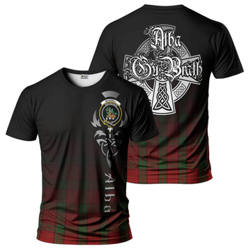 Tartan Vibes Clothing Maxwell Tartan T-Shirt Featuring Alba Gu Brath Family Crest Celtic Inspired