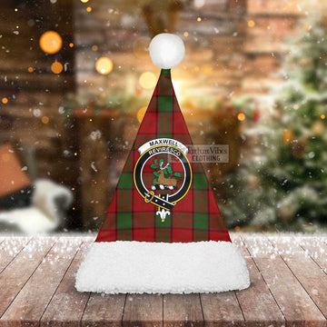 Tartan Vibes Clothing Maxwell Tartan Christmas Santa Hats with Family Crest
