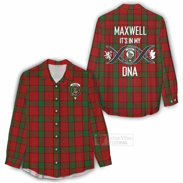 Tartan Vibes Clothing Maxwell Tartan Women's Casual Shirt with Family Crest DNA In Me Style