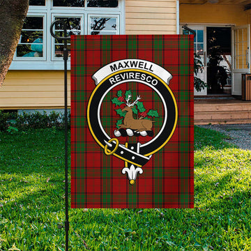 Maxwell Tartan Garden Flag with Family Crest