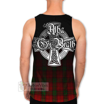 Tartan Vibes Clothing Maxwell Tartan Men's Tank Top Featuring Alba Gu Brath Family Crest Celtic Inspired