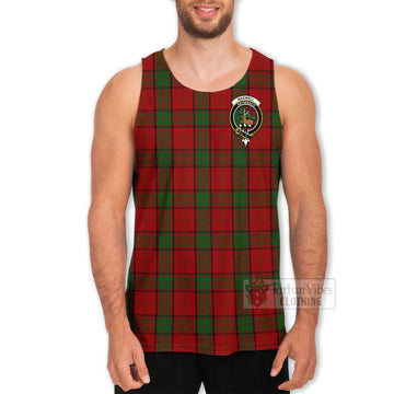 Tartan Vibes Clothing Maxwell Tartan Men's Tank Top with Family Crest and Bearded Skull Holding Bottles of Whiskey