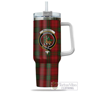 Maxwell Tartan and Family Crest Tumbler with Handle