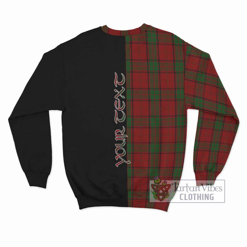 Maxwell Tartan Sweatshirt with Family Crest and Half Of Me Style - Tartanvibesclothing Shop