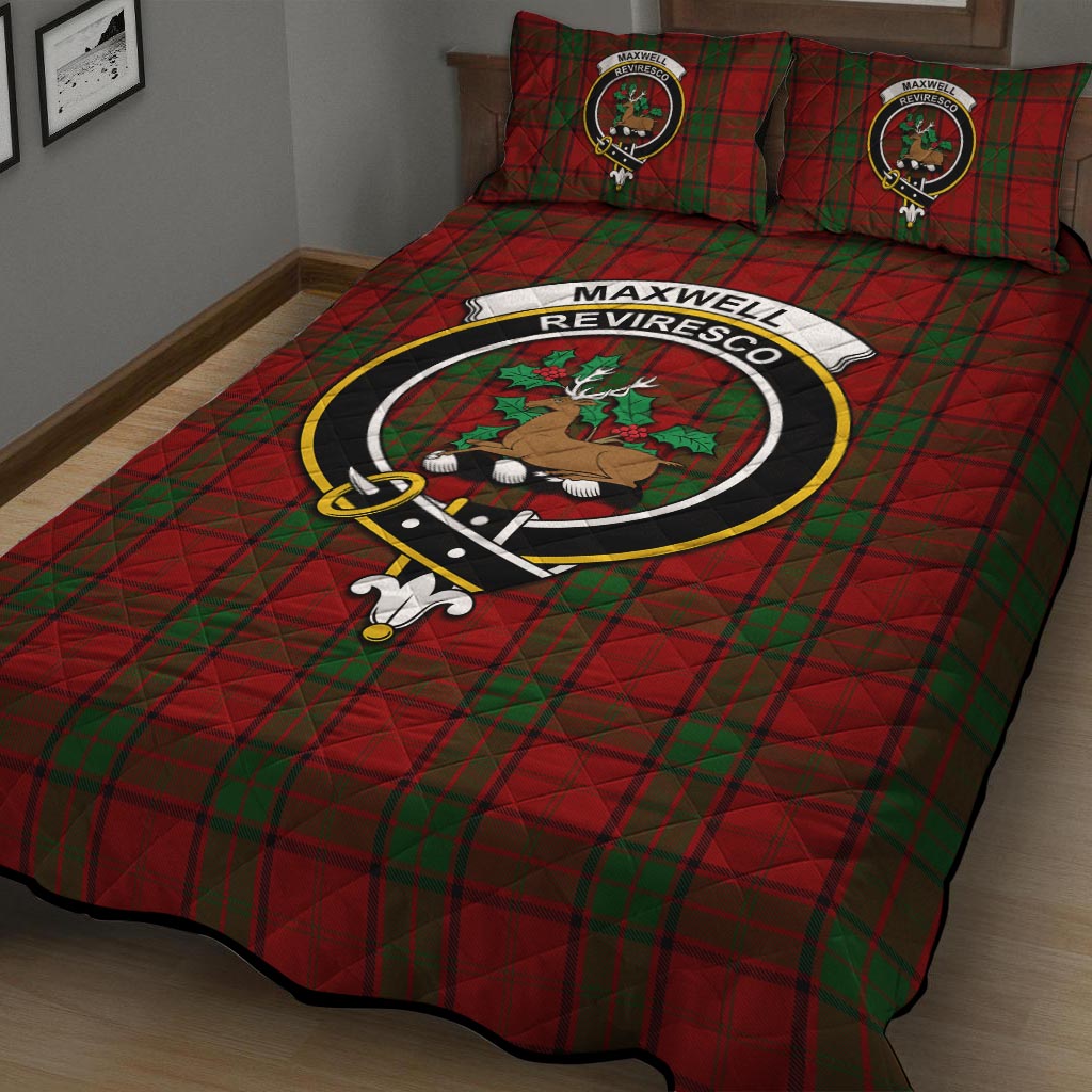 Maxwell Tartan Quilt Bed Set with Family Crest - Tartan Vibes Clothing