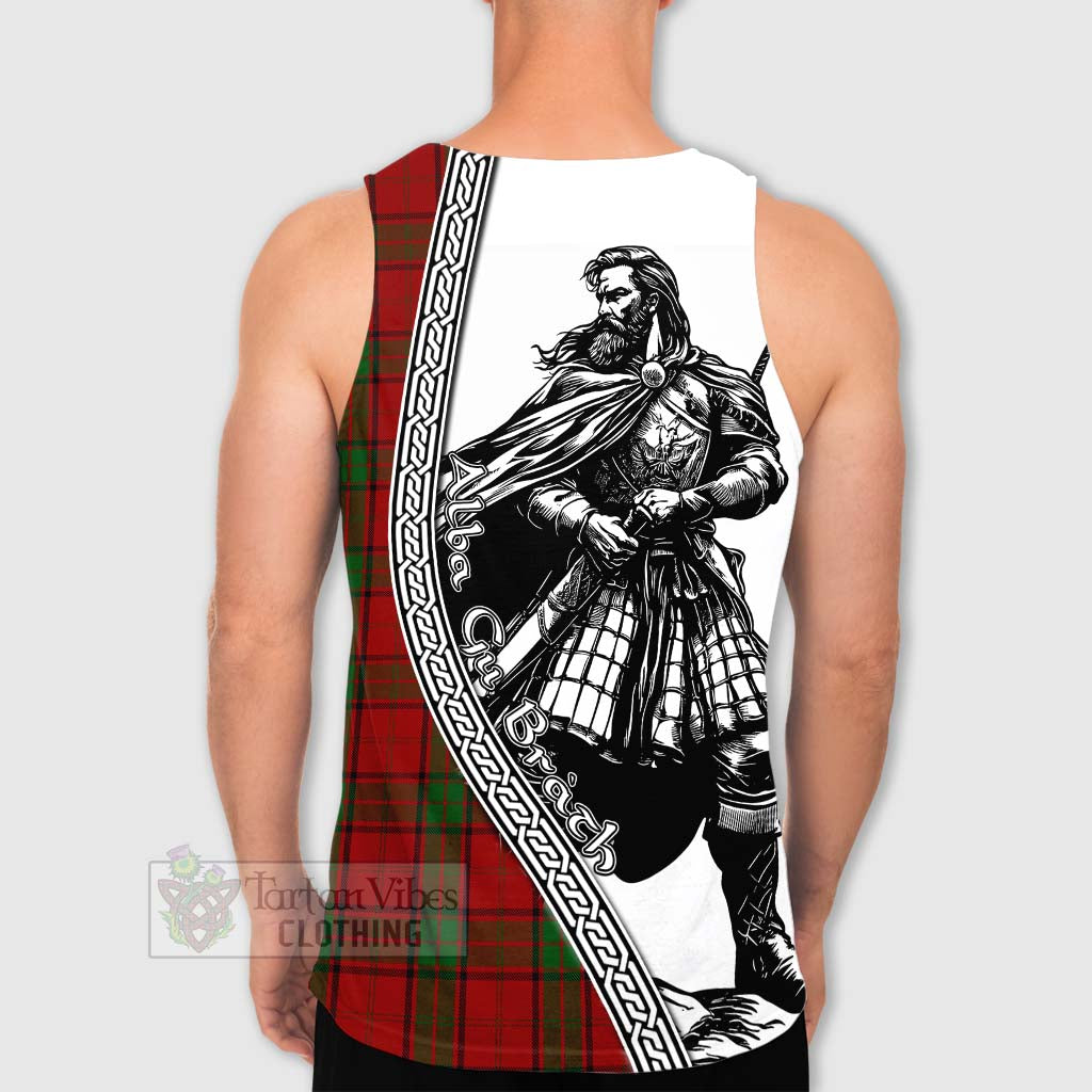 Tartan Vibes Clothing Maxwell Tartan Clan Crest Men's Tank Top with Highlander Warrior Celtic Style