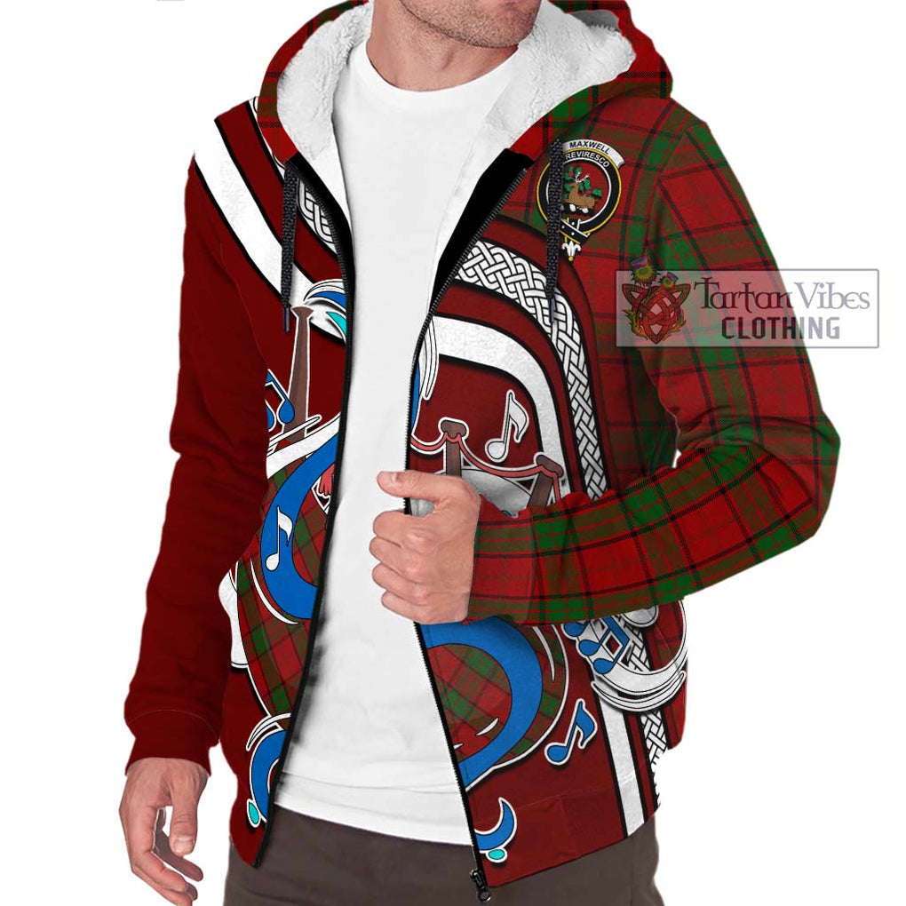Maxwell Tartan Sherpa Hoodie with Epic Bagpipe Style Unisex - Tartanvibesclothing Shop