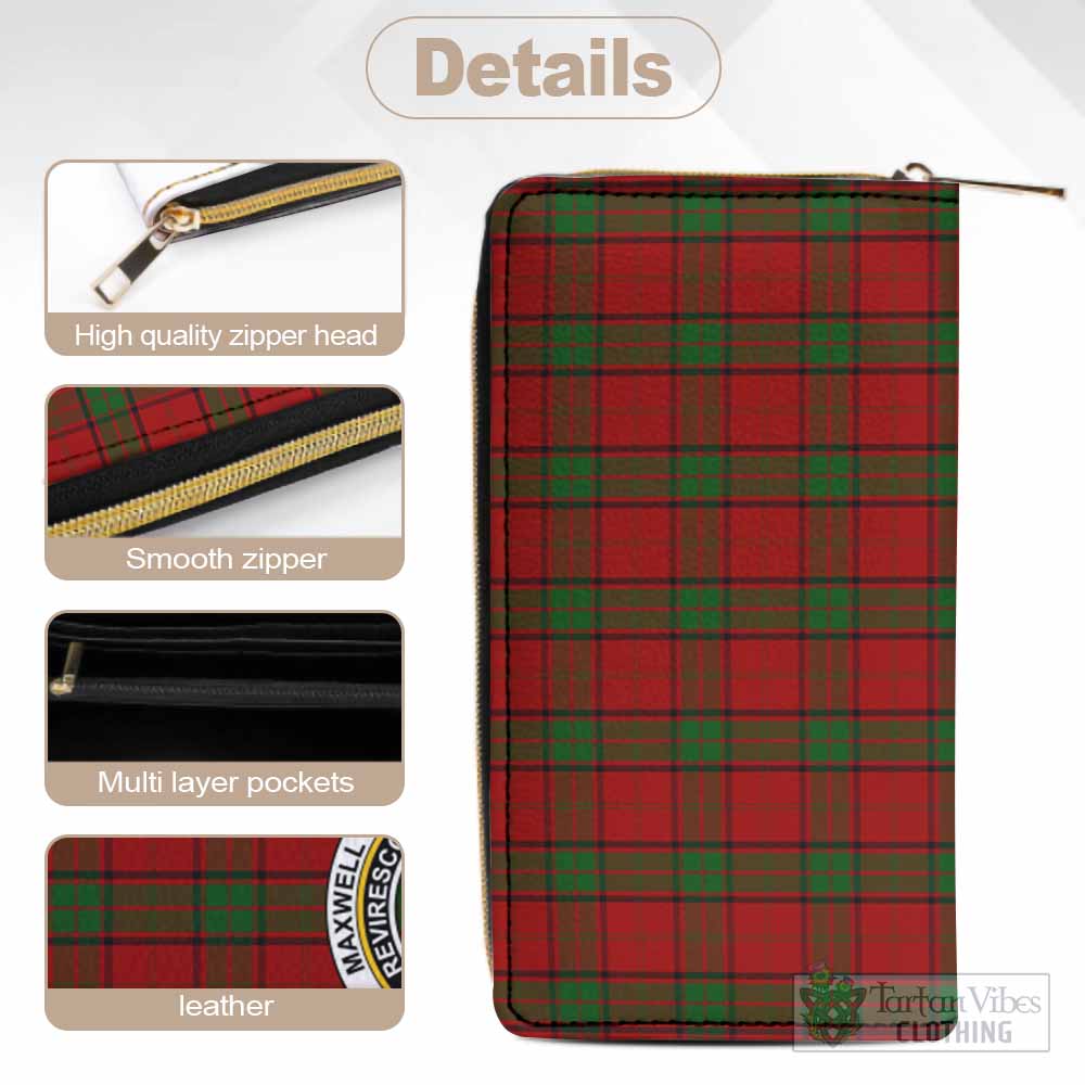 Tartan Vibes Clothing Maxwell Tartan Women's Leather Wallet with Family Crest