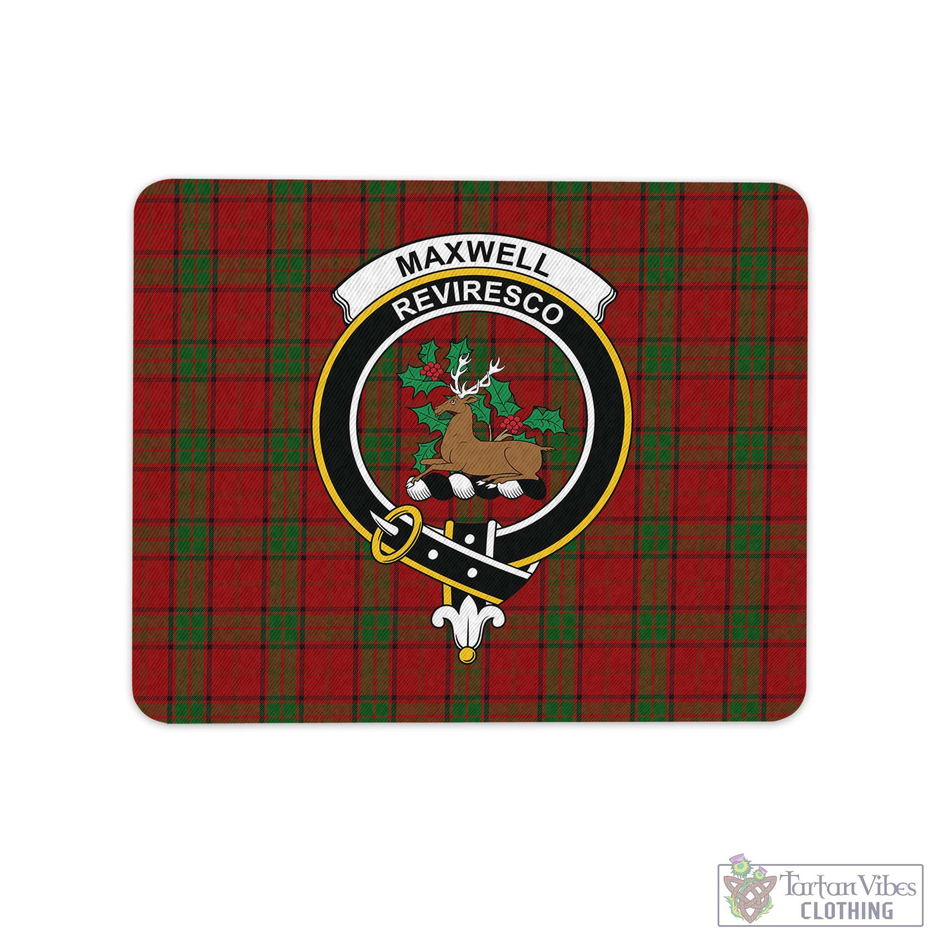 Tartan Vibes Clothing Maxwell Tartan Mouse Pad with Family Crest
