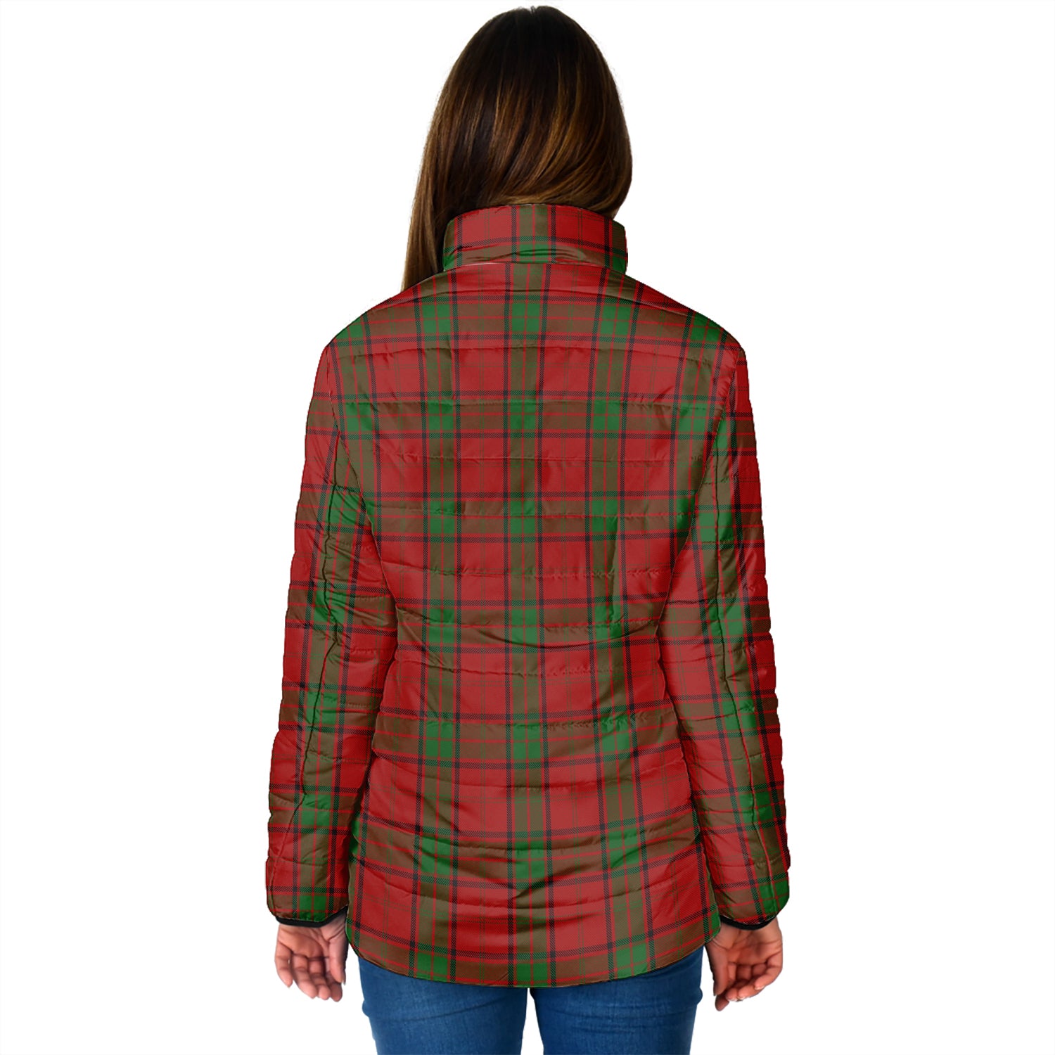 Maxwell Tartan Padded Jacket with Family Crest - Tartan Vibes Clothing