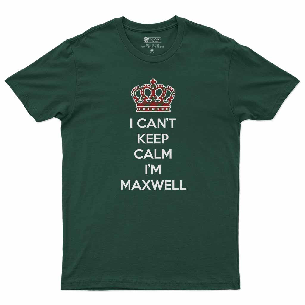 Maxwell Can't Keep Calm Men's T-Shirt Forest Green - Tartan Vibes Clothing