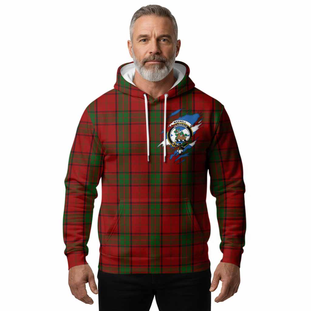 Maxwell Clan Crest In Me Tartan Hoodie Scotland Flag Style