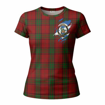 Maxwell Clan Crest In Me Tartan Women T shirt Scotland Flag Style