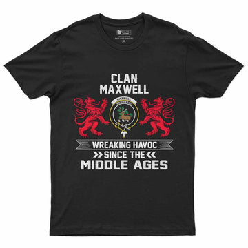 Maxwell Clan Crest Men's T-Shirt Wreaking Havoc