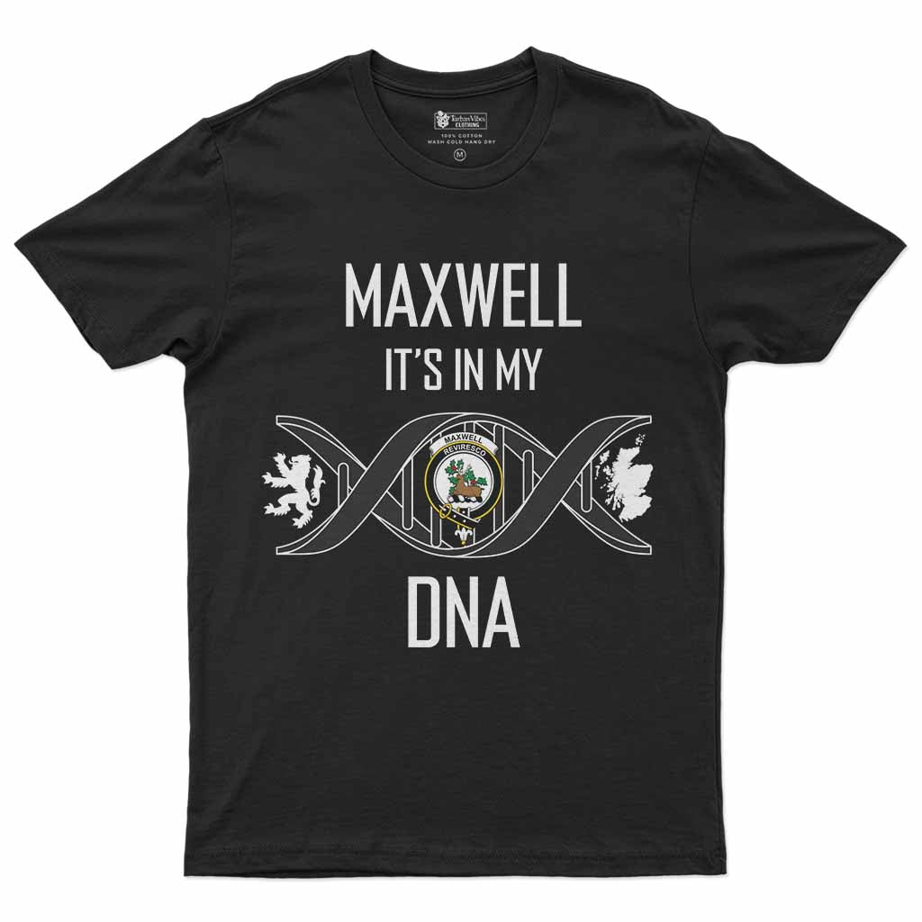 Maxwell Clan DNA Men's T-Shirt Black - Tartan Vibes Clothing