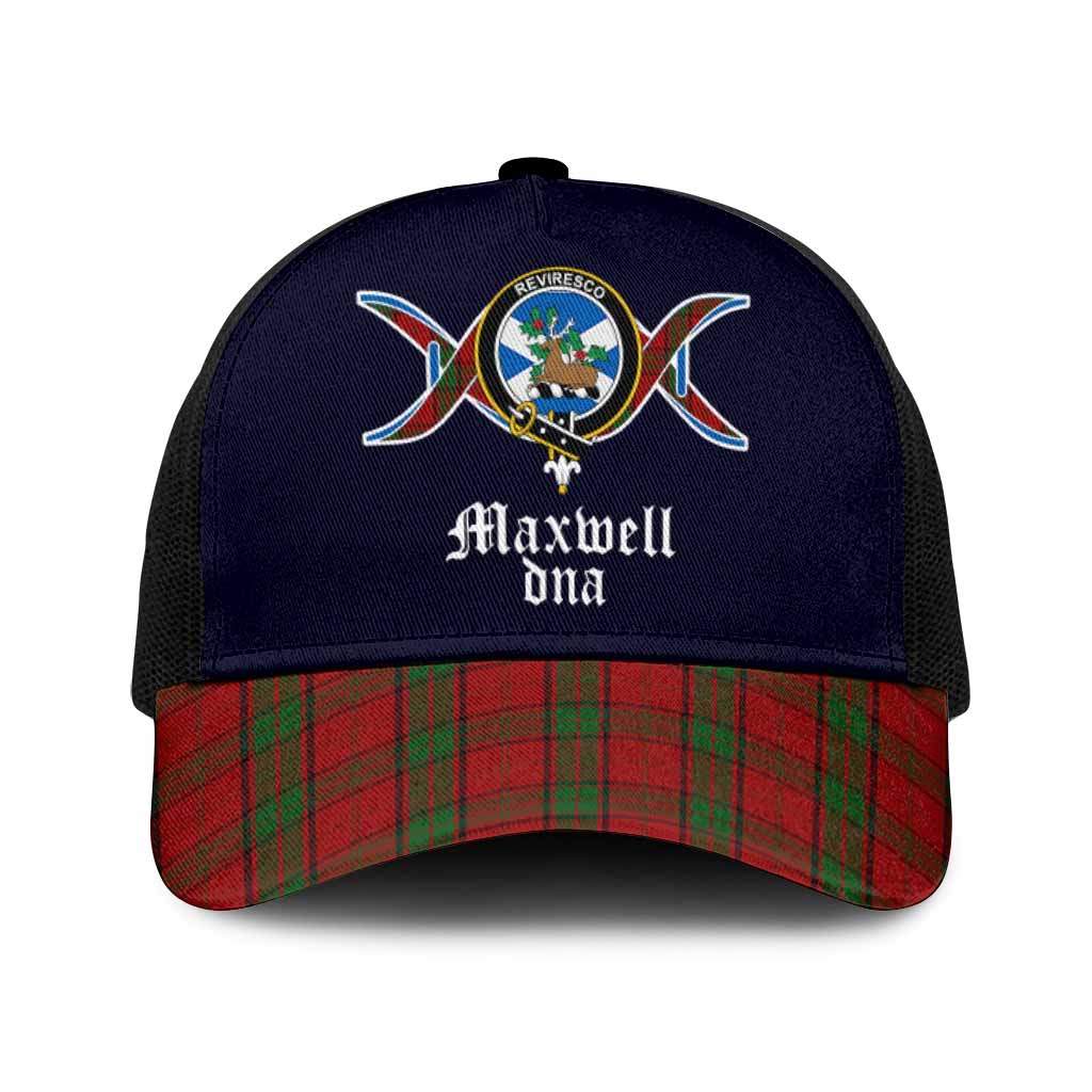 Maxwell Clan DNA Tartan Mesh Trucker Cap One Size (Adjustable) Black - Tartan Vibes Clothing