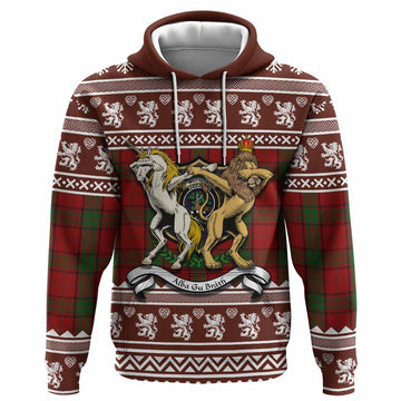 Maxwell Clan Tartan Crest Christmas Hoodie Coat of Arms Funny Style