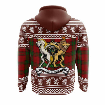 Maxwell Clan Tartan Crest Christmas Hoodie Coat of Arms Funny Style