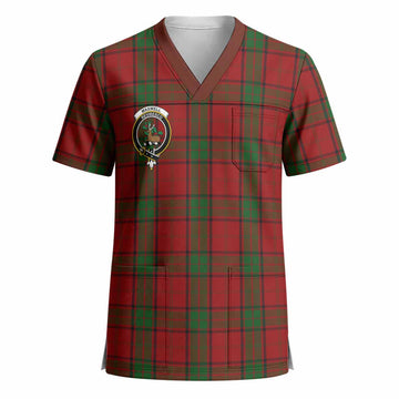Maxwell Crest Tartan Scrub Top - Tartan Vibes Clothing