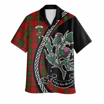 Maxwell Family Crest Tartan Hawaiian Shirt Alba Thistle Inspired - Tartan Vibes Clothing