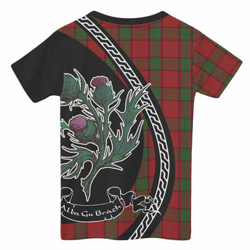 Maxwell Family Crest Tartan Kid T-shirt Alba Thistle Inspired - Tartan Vibes Clothing