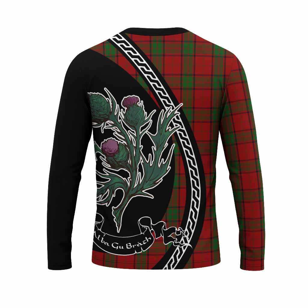 Maxwell Family Crest Tartan Long Sleeve T-Shirt Alba Thistle Inspired - Tartan Vibes Clothing