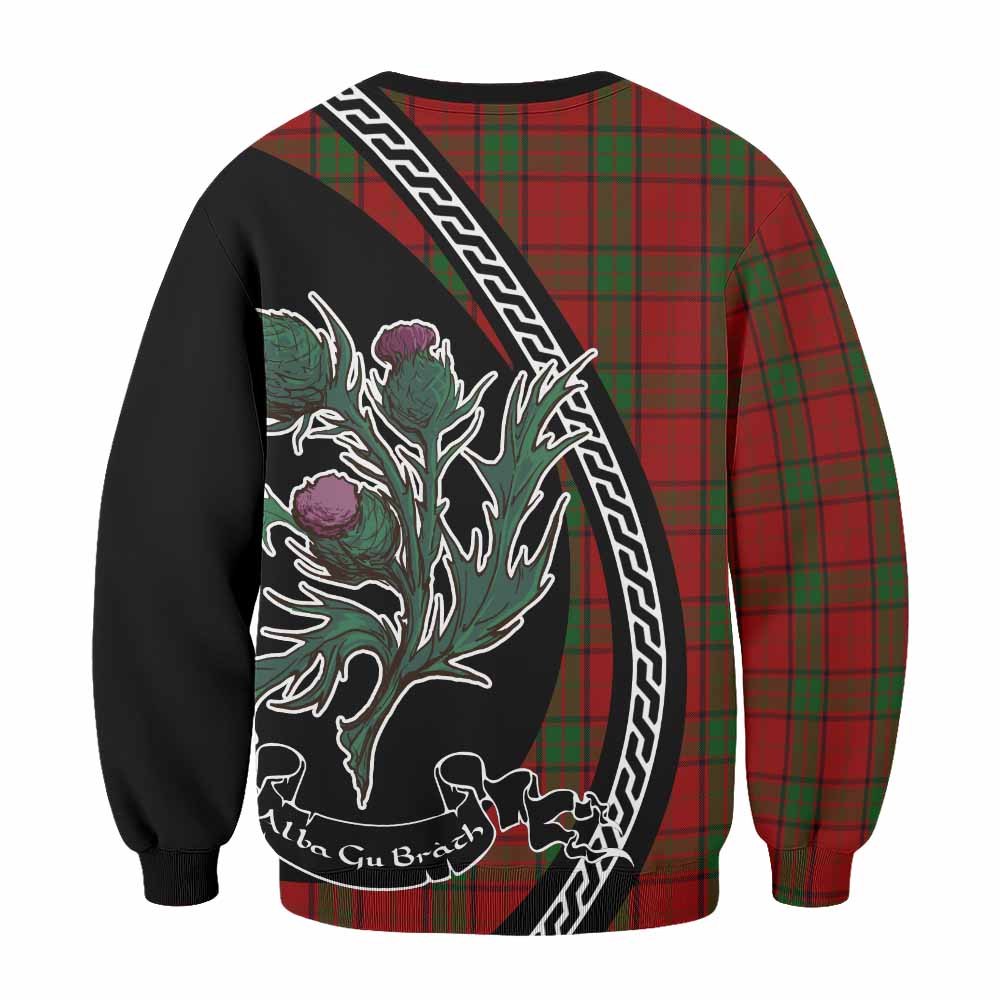 Maxwell Family Crest Tartan Sweatshirt Alba Thistle Inspired - Tartan Vibes Clothing