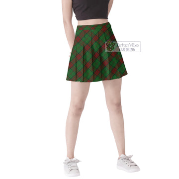 Maxwell Hunting Tartan Women's Plated Mini Skirt