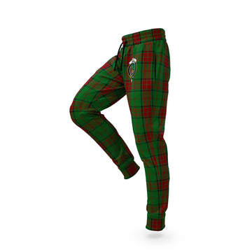 Maxwell Hunting Tartan Joggers Pants with Family Crest