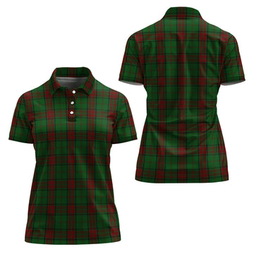 Maxwell Hunting Tartan Polo Shirt For Women