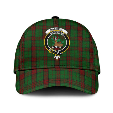 Maxwell Hunting Tartan Classic Cap with Family Crest
