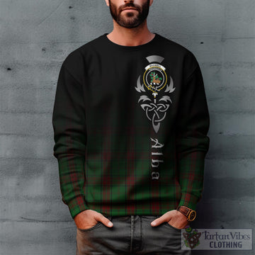 Maxwell Hunting Tartan Sweatshirt Featuring Alba Gu Brath Family Crest Celtic Inspired